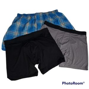 Lot of 3 boxer/boxer briefs.   XL.  #301